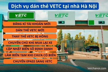 Dán lại thẻ VETC hỏng tại nhà ở Hà Nội