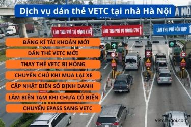 Dịch vụ dán thẻ thu phí không dừng VETC tại nhà Hà Nội