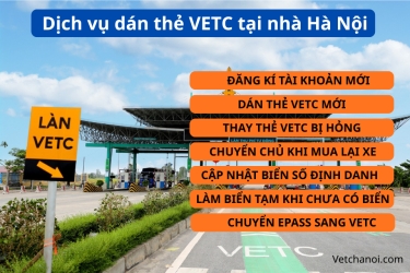 Dịch vụ dán thẻ VETC tại nhà Hà Nội